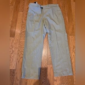 NWT Ralph Lauren The Comfort Flex Dress Pant 40x30 Houndstooth Check Olive